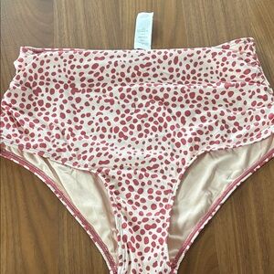 Cupshe High-Waisted Bikini Bottom NWT